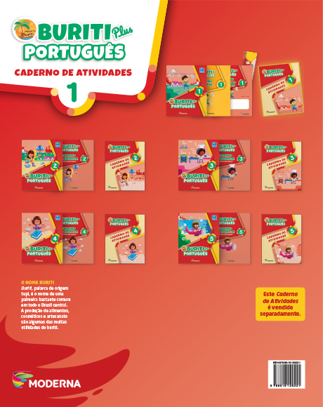 Caderno - Buriti Plus Português 1 - verso